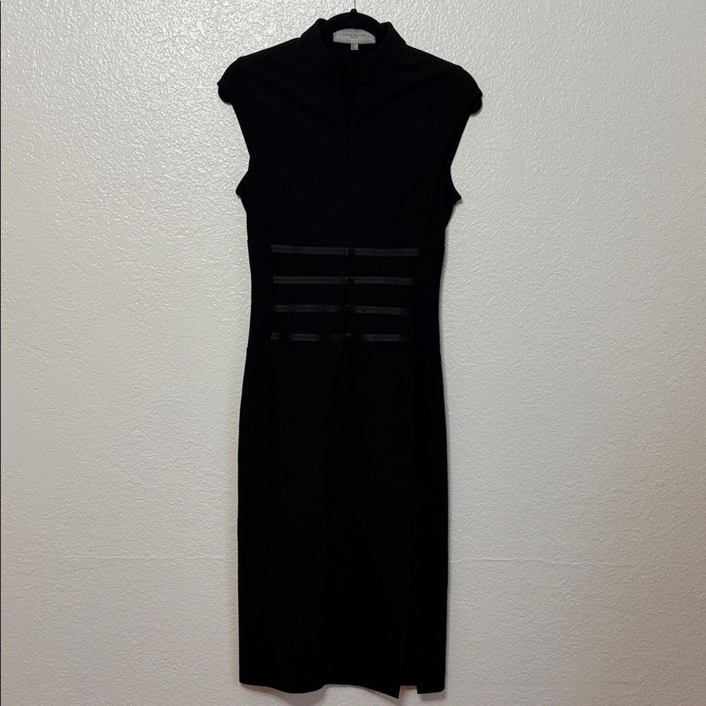 Vintage Elegant Black Sleeveless kimono corset style goth stretch Dress